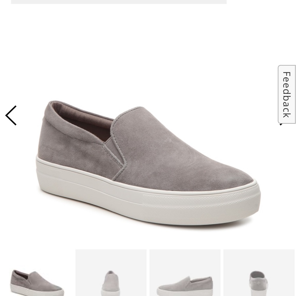 Steven madden Gills Platform sneaker- gray suede